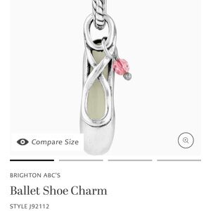 Brighton Ballet Shoe necklace